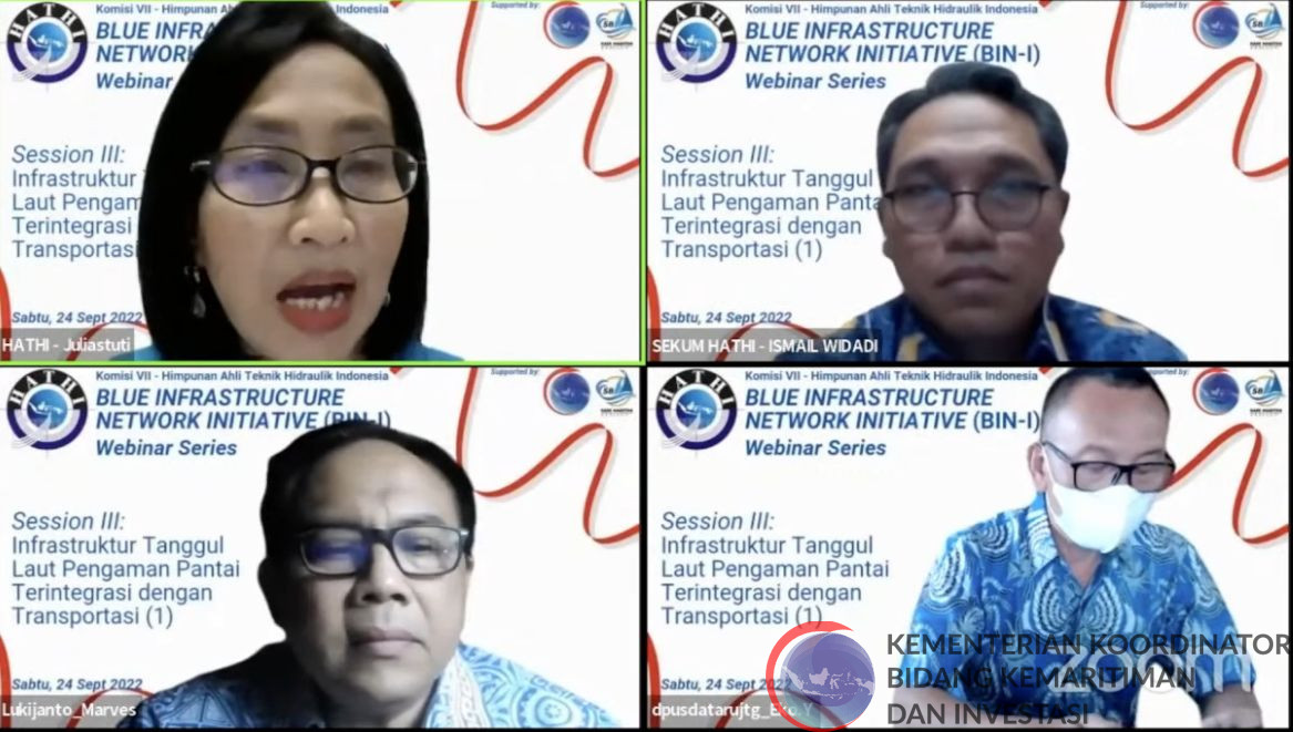 Kemenko Marves Adakan Webinar Bahas Integrasi Tanggul Laut dengan Transportasi