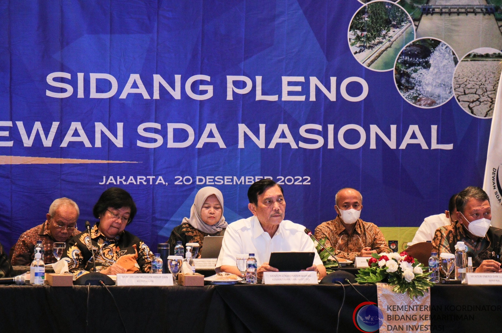 Sidang Pleno Kedua Dewan SDA Tahun 2022 Dibuka, Menko Luhut: 4 Isu Strategis Disepakati dan Ditetapkan