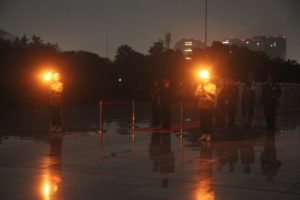 Menteri Koordinator Bidang Kemaritiman Luhut B. Pandjaitan menghadiri Apel Kehormatan dan Renungan Suci yg di pimpin langsung oleh Presiden RI Joko Widodo di Taman Makam Pahlawan Kali Bata, Jakarta 16 Agustus 2016