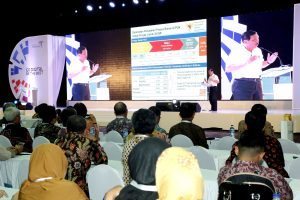 Menko Maritim, Luhut B. Pandjaitan memberikan Keynote Speech pada acara Rakornas Kemenpar III "Go Digital Be The Best", di Jakarta (15/9).