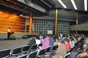 Menteri Koordinator Bidang Kemaritiman Luhut B. Pandjaitan memberikan keynote speech nya di acara pencanangan zona integritas di kantor menko Maritim Kamis, 15 September 2016