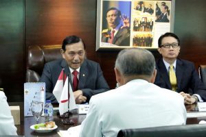 Courtesy Call Menko Maritim, Luhut B. Pandjaitan dengan Kasgab Jepang, Laksamana Katsuyoshi Kawano di Kantor Kemenko Maritim Jakarta  (30/11)