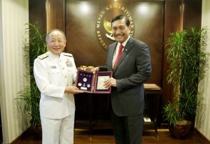 Courtesy Call Menko Maritim, Luhut B. Pandjaitan dengan Kasgab Jepang, Laksamana Katsuyoshi Kawano di Kantor Kemenko Maritim Jakarta  (30/11)