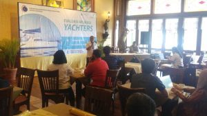 Pembukaan aplikasi YACHTERS yg di buka oleh asisten deputi jasa kemaritiman Bapak Okto Irianto, kementerian koordinator bidang kemaritiman di Batavia Marina Jakarta(1/12)