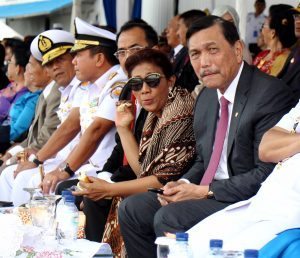 Menko Bidang Kemaritiman Luhut B Pandjaitan menghadiri Peringatan Hari Armada RI Tahun 2016 di Ksatria Pondok Dayung Tanjung Priok, 5 Desember 2016