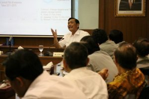 Menko Luhut ceramah kepada anggota PEPABRI , Jakarta (9/01