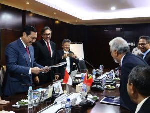 Menteri Koordinator Bidang Kemaritiman Luhut B Pandjaitan Terima H.E. Mr. Kay Rala Xanana Gusmao (Minister of Planning, Strategic Investment and Chief Negotiator of Maritime Boundaries of the Democratic Rep. of Timor-Leste) di Lt.3 Kantor Maritim (14/2)