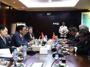 Menteri Koordinator Bidang Kemaritiman Luhut B Pandjaitan Terima H.E. Mr. Kay Rala Xanana Gusmao (Minister of Planning, Strategic Investment and Chief Negotiator of Maritime Boundaries of the Democratic Rep. of Timor-Leste) di Lt.3 Kantor Maritim (14/2)