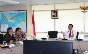 Menteri Koordinator Bidang Kemaritiman Luhut B Pandjaitan Pimpin Rakor Langkah dan Kebijakan Indonesia dalam Kerjasama CTI-CFF di Rupat Selatan Lt.2 Kantor Mariti. (14/2)