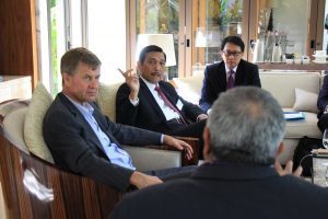 Menteri Koordinator Bidang Kemaritiman Luhut B Pandjaitan Hadiri Season General Meeting 6 dengan Executive Director UNEP, Erik Solheim dalam agenda World Ocean Summit di Presidential Sofitel Hotel Bali (23/2)