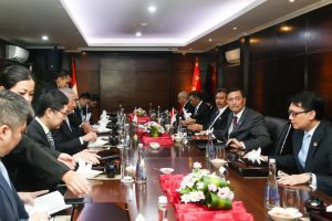 Menko Luhut Lunch Meeting bersama Mr. Teo Chee Hean (Deputi Perdana Menteri Singapura) beserta staf, di Jakarta (06/03) 