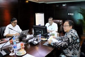 Menko Luhut B. Pandjaitan pimpin Rapat Koordinasi tentang NCICD, di Kantor Maritim, Jakarta (9/3)