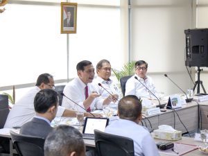 Menko Luhut B. Pandjaitan Pimpin Rakor Persiapan IMF-World Bank Annual Meeting di Bali Tahun 2018 (13/03)