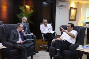 Menko Luhut meeting bersama Mr.Jean Charles Berthonnet, Dubes Perancis di Kantor Maritim, Jakarta (27/02) 