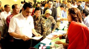 Menko Luhut B Pandjaitan  menjadi Keynote Speech di acara Workshop Pengelolaan Sampah Pantai dan Laut di Hotel Borobudur (27/2)