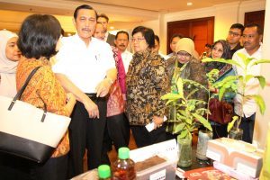 Menko Luhut B Pandjaitan  menjadi Keynote Speech di acara Workshop Pengelolaan Sampah Pantai dan Laut di Hotel Borobudur (27/2)