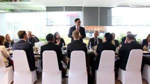 Menteri Koordinator Bidang Kemaritiman Luhut B Pandjaitan di dampingi para deputi 1,2,3 dan 4 Lunch Meeting dengan Para Duta Besar Uni Eropa di Keraton The Plaza, Jakarta (13/3)