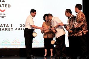 Menteri Koordinator Bidang Kemaritiman Luhut B Pandjaitan hadiri sekaligus memberikan keynote speaker di acara Rakornas Kepariwisataan I Tahun 2017 di Hotel Borobudur Jakarta (30/3)