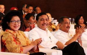 Menteri Koordinator Bidang Kemaritiman Luhut B Pandjaitan hadiri sekaligus memberikan keynote speaker di acara Rakornas Kepariwisataan I Tahun 2017 di Hotel Borobudur Jakarta (30/3)