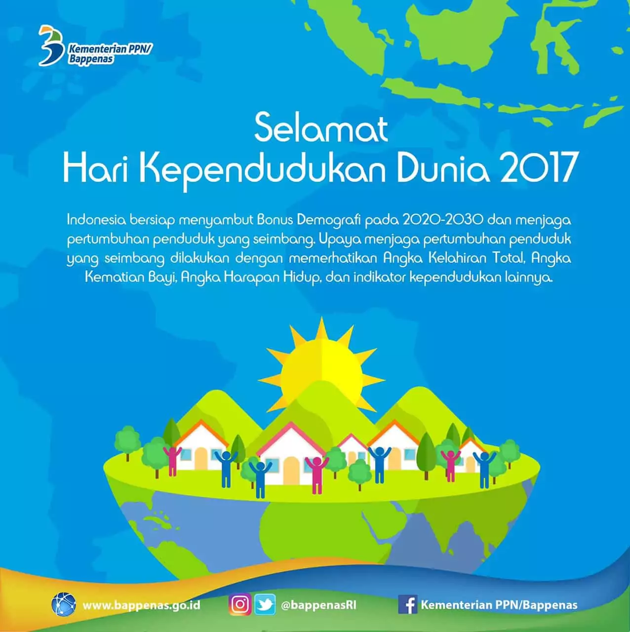 HARI KEPENDUDUKAN DUNIA 2017: MASA DEPAN DEMOGRAFI INDONESIA DAN KESEIMBANGAN PERTUMBUHAN PENDUDUK HARI KEPENDUDUKAN DUNIA 2017: MASA DEPAN DEMOGRAFI INDONESIA DAN KESEIMBANGAN PERTUMBUHAN PENDUDUK