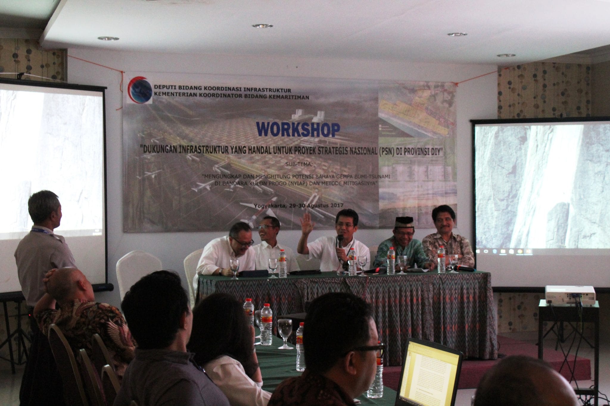 Workshop Potensi Bahaya Gempa bumi - Tsunami di Bandara Kulon Progo (NYIAP) dan Metode Mitigasinya
