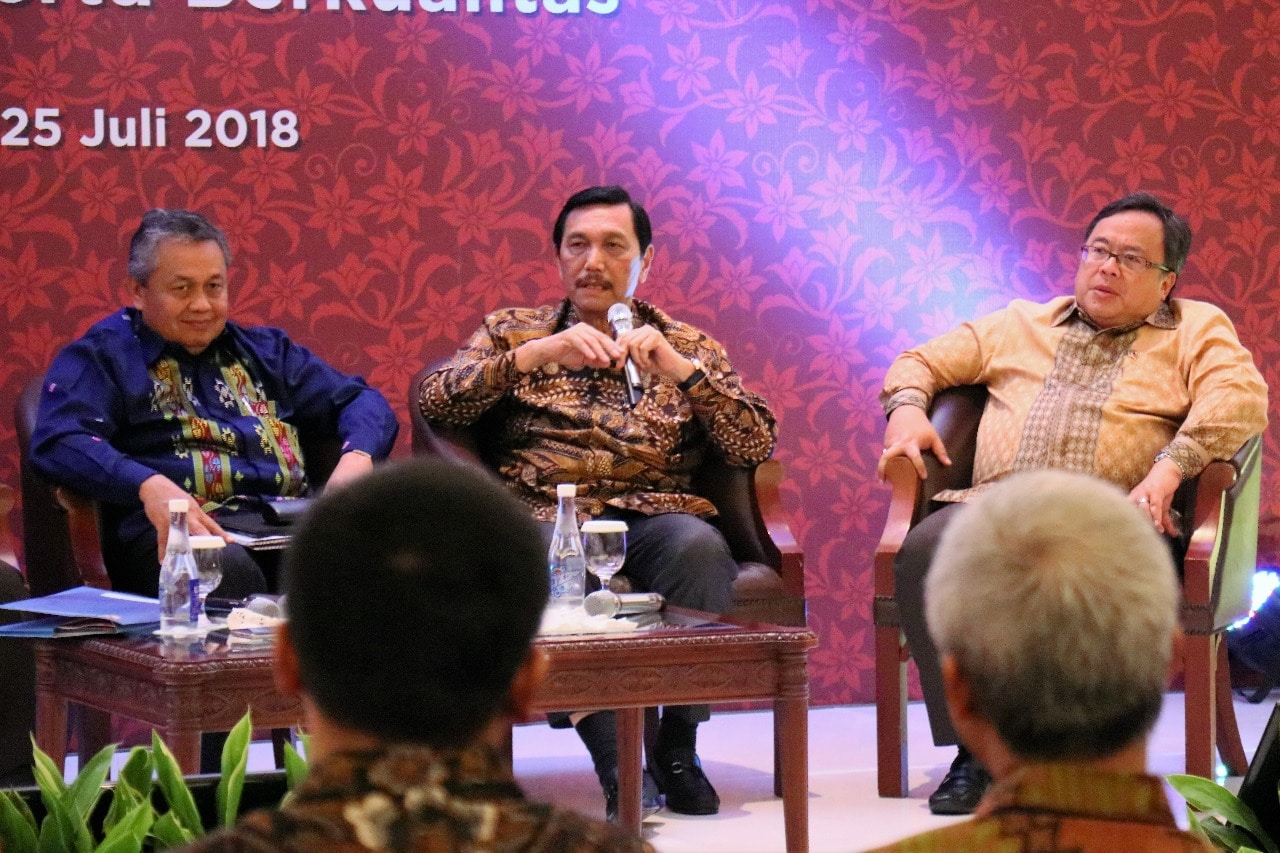 Menko Luhut Menjadi Narasumber Acara Sarasehan Nasional Pengendalian Inflasi 2018
