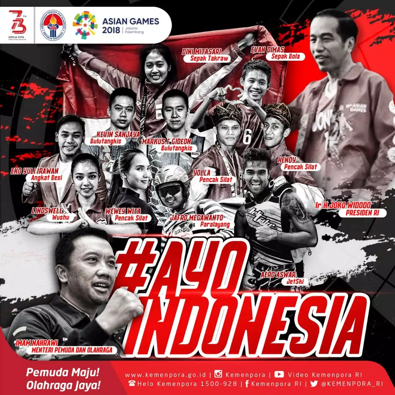 Asian Games 2018 Bergulir, Menpora: Bertarunglah, Menanglah dan Jadikan Namamu Abadi! Asian Games 2018 Bergulir, Menpora: Bertarunglah, Menanglah dan Jadikan Namamu Abadi!