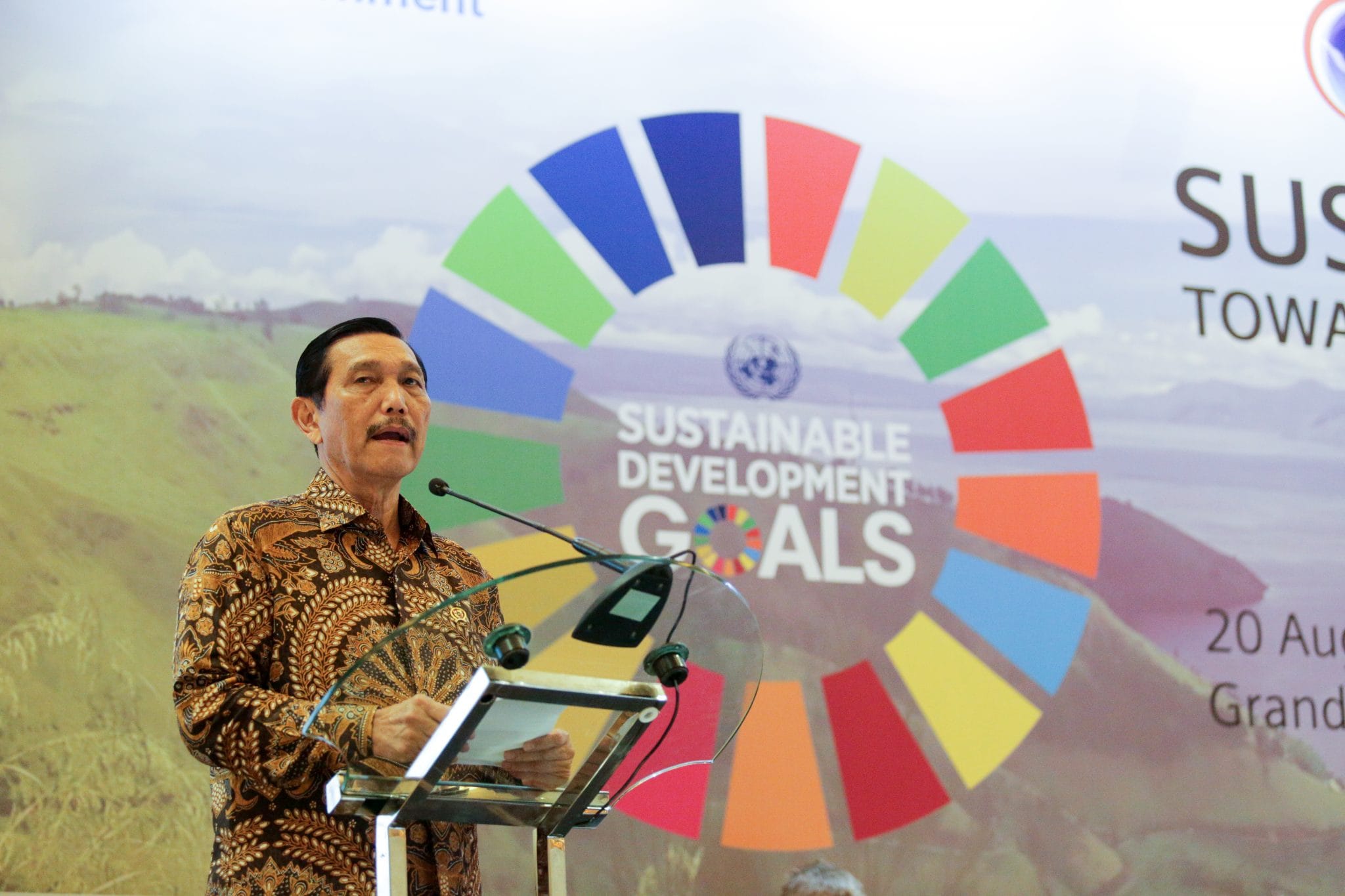 Menko Kemaritiman di Seminar Nasional Sustainability for All Towards an SDG Focused Roadmap