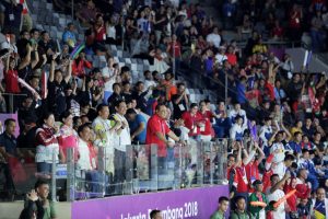 Menko Luhut menghadiri Final Bulu Tangkis Asian Games 2018 di Istora Senayan GBK