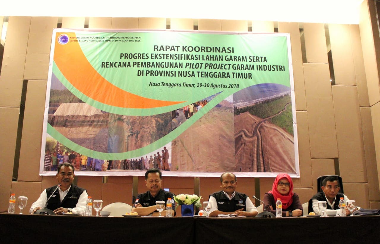 Kemenko Maritim Laksanakan Rapat Koordinasi Ekstentifikasi Lahan Garam di Provinsi Nusa Tenggara Timur