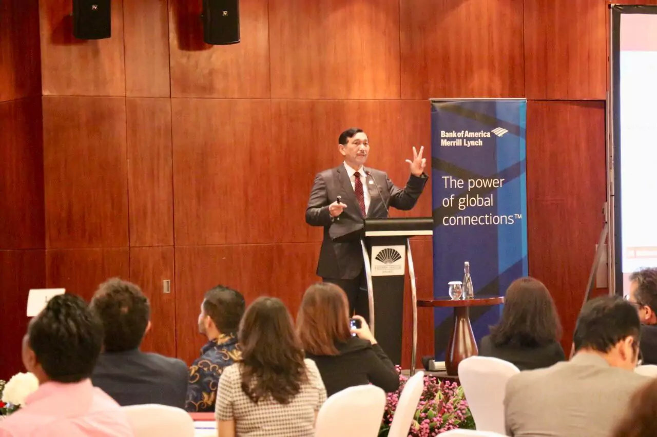 Menko Bidang Kemaritiman Luhut B. Pandjaitan menjadi Speakers di Bank Of America Merrill Lynch Macro Outlook Seminar Indonesia di Hotel Mandarin Menko Bidang Kemaritiman Luhut B. Pandjaitan menjadi Speakers di Bank Of America Merrill Lynch Macro Outlook Seminar Indonesia di Hotel Mandarin
