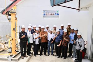 Kemenko Maritim Tinjau Lokasi Stasiun Metering dan Instalasi Sambungan Rumah Jargas
