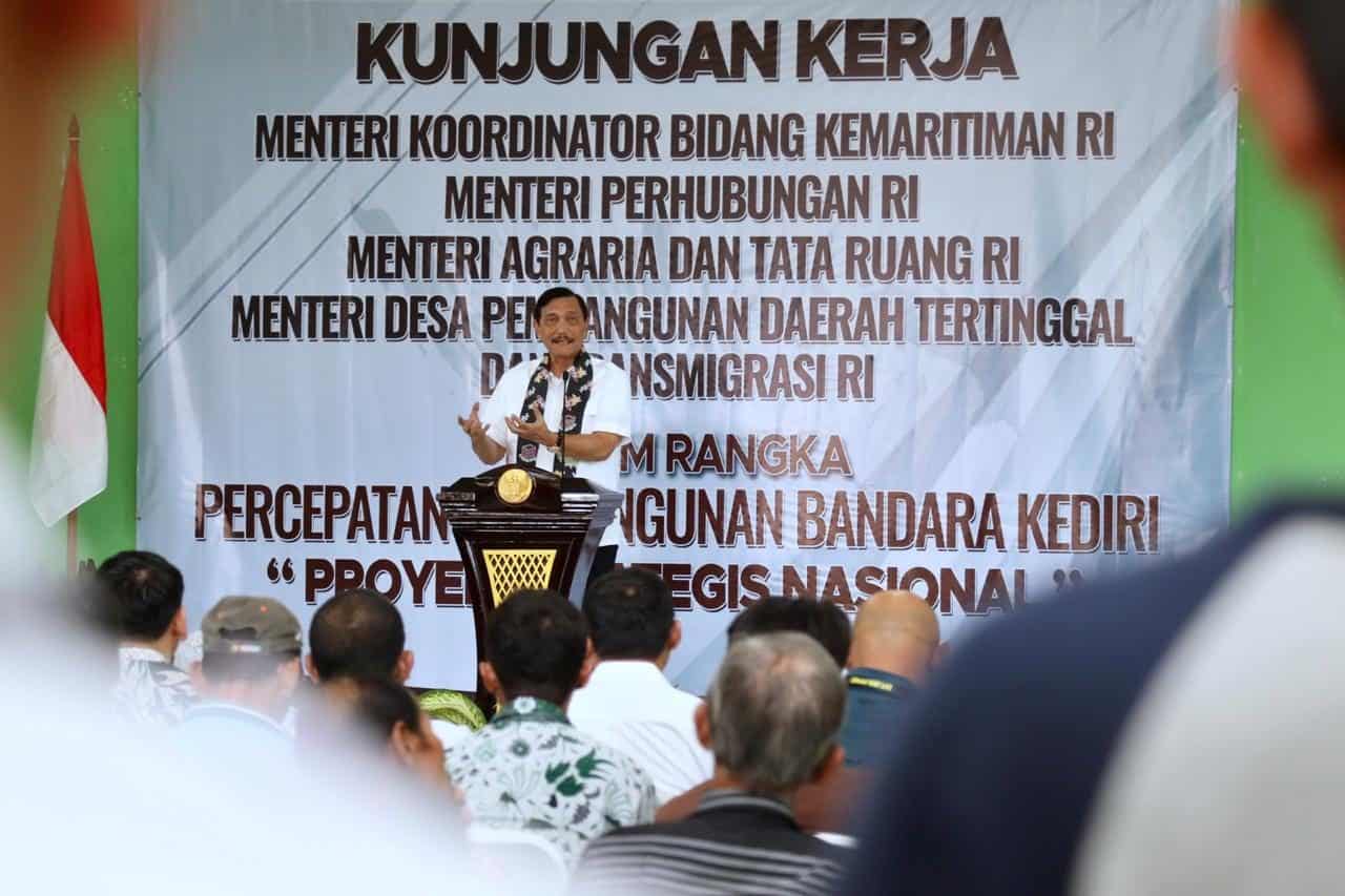 Menko Luhut: Bandara Kediri Adalah Proyek Strategis Nasional, untuk Kesejahteraan Rakyat Menko Luhut: Bandara Kediri Adalah Proyek Strategis Nasional, untuk Kesejahteraan Rakyat