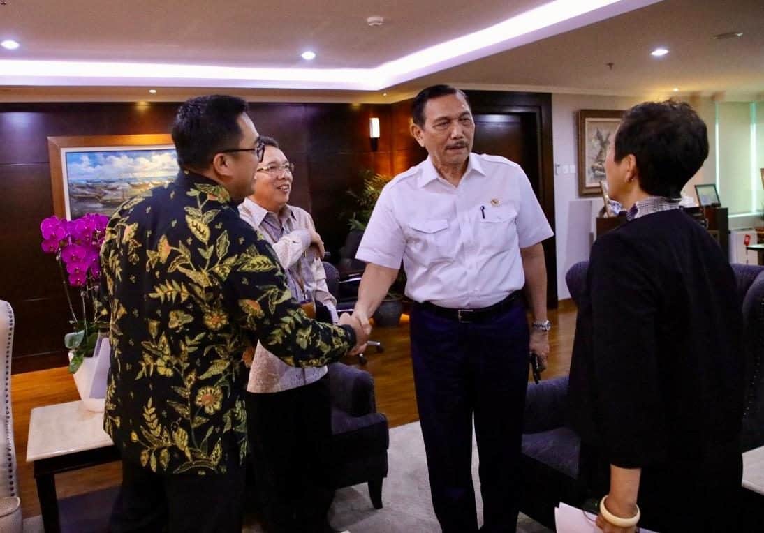 Menko Marves Bertemu dengan Ketua Dewan Direktur Exim Bank, Daniel James Romas Auto Draft