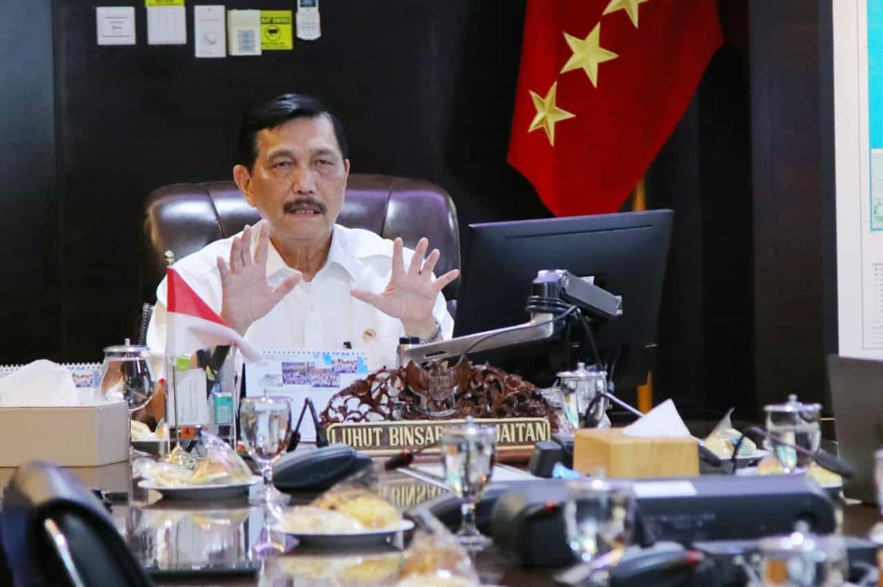 Menko Luhut Melakukan Vidcon Rakor Pembentukan Tempat Karantina Untuk Pasien OTG Dan Gejala Ringan Menko Luhut Melakukan Vidcon Rakor Pembentukan Tempat Karantina Untuk Pasien OTG Dan Gejala Ringan