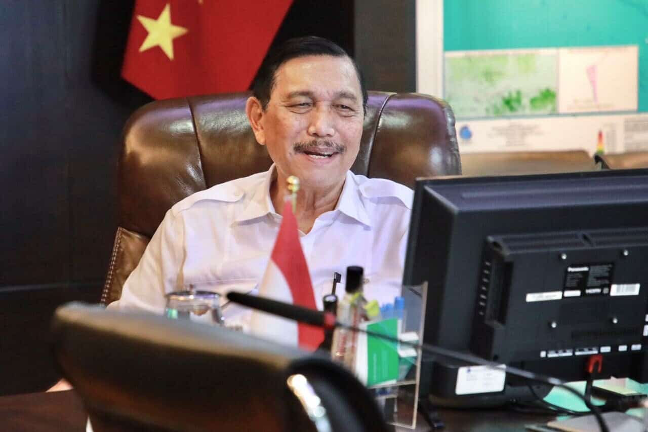 enko Luhut Vcon dengan World Bank di Kantor Marves