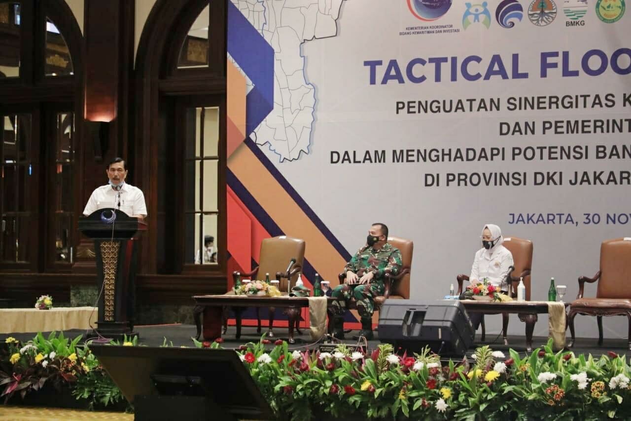 Tanggap Bencana Banjir DKI Jakarta, 18 K/L Laksanakan Tactical Floor Game Konsep Otomatis