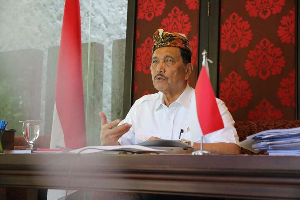 Menko Luhut Pimpin Rapat dalam Peluncuran BBI Menko Luhut dalam Peluncuran BBI di Kantor Marves (Copy)