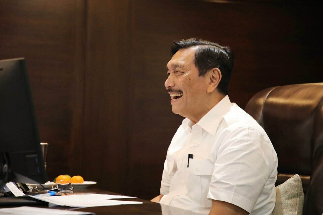 Menko Luhut Pimpin Video Conference Rapat Koordinasi Percepatan Pembangunan Infrastruktur Pengembangan Wilayah di Provinsi Banten Menko Luhut Pimpin Video Conference Rapat Koordinasi Percepatan Pembangunan Infrastruktur Pengembangan Wilayah di Provinsi Banten