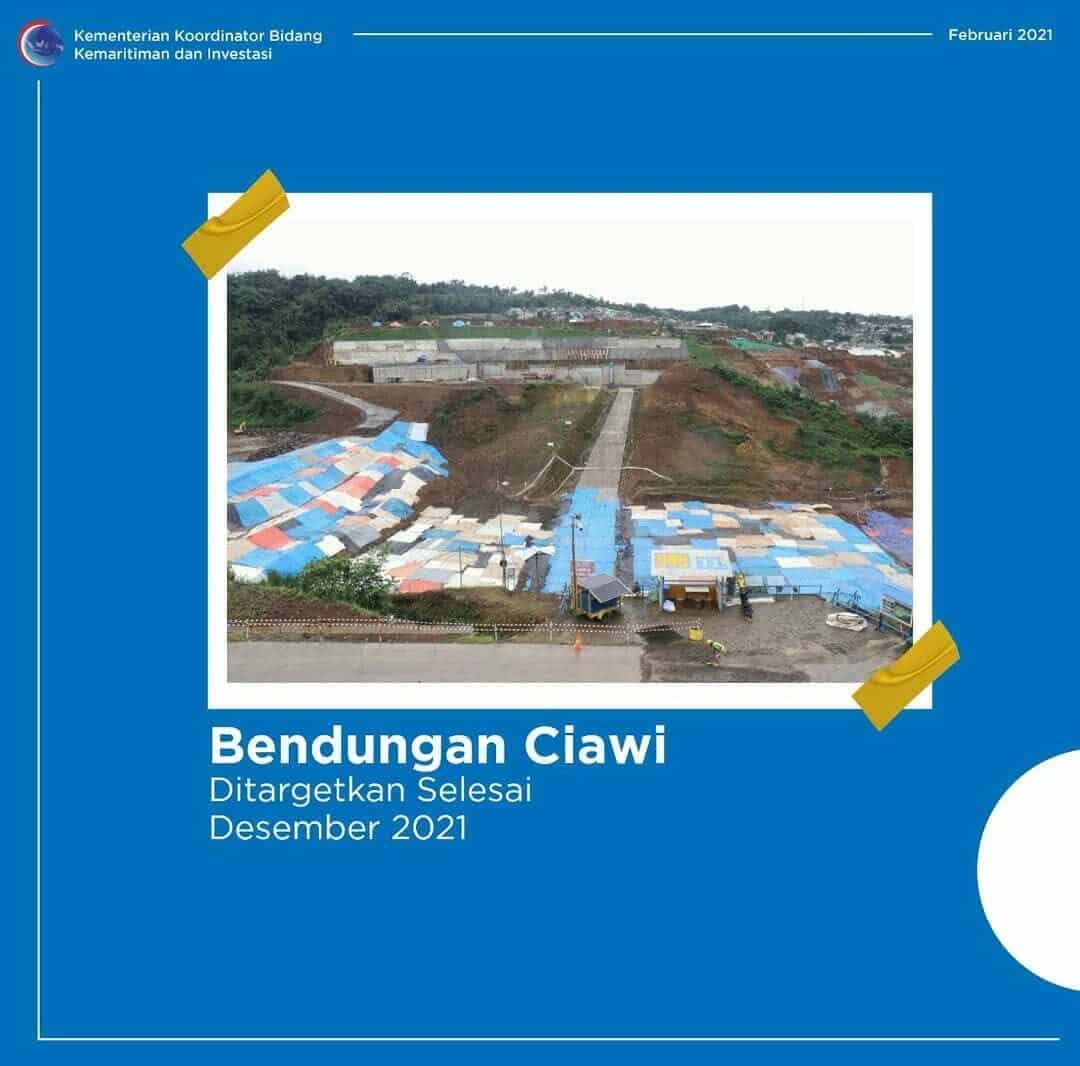 Bendungan Ciawi Ditargetkan Selesai Desember 2021 Bendungan Ciawi Ditargetkan Selesai Desember 2021