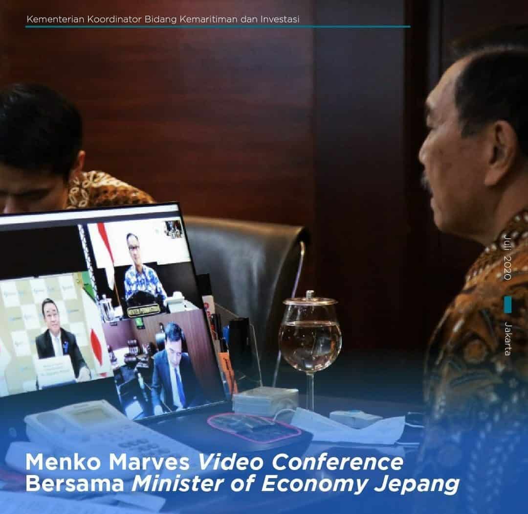 Menko Marves Pimpin Video Conference Bersama Minister of Economy Jepang Menko Marves Pimpin Video Conference Bersama Minister of Economy Jepang
