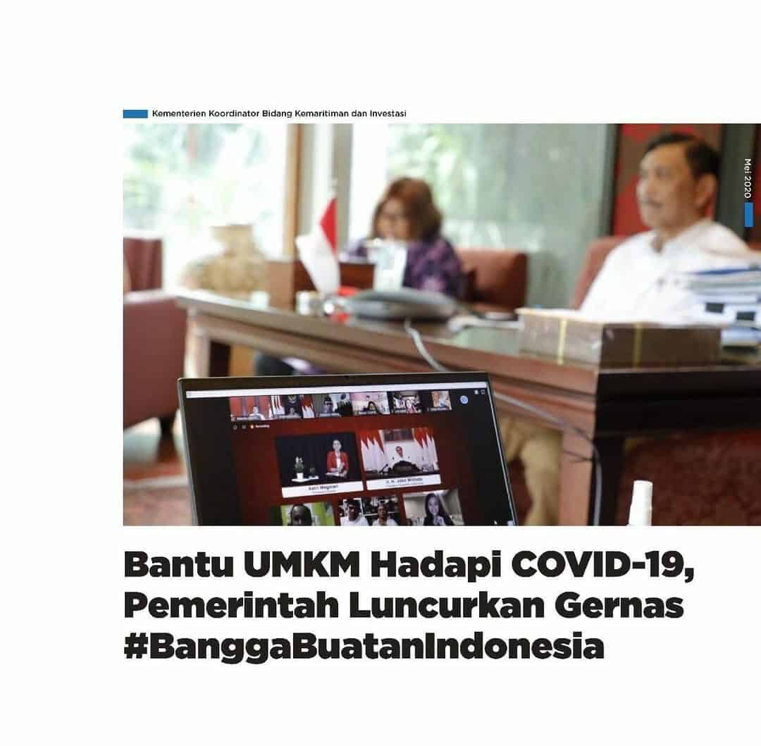 Pemerintah Meluncurkan Gernas Untuk Membantu UMKM Hadapi Covid 19 Konsep Otomatis