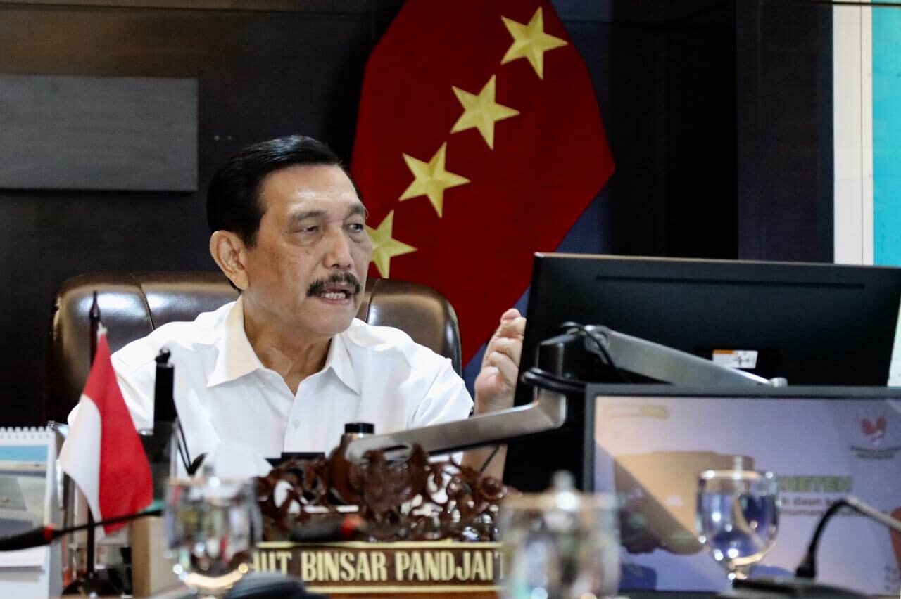 Menko Luhut Pimpin Video Conference Rapat Koordinasi Terkait alat dan mesin pertanian Menko Luhut Pimpin Video Conference Rapat Koordinasi Terkait alat dan mesin pertanian