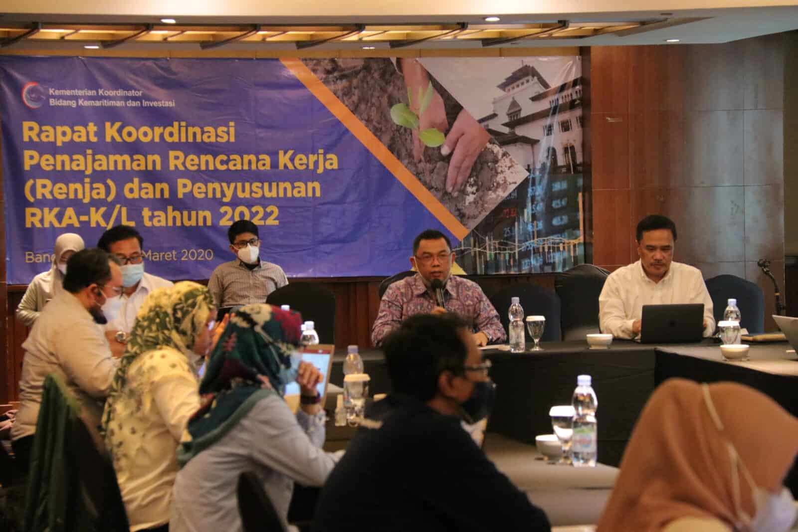 Kemenko Marves Gelar Rakor Penajaman Rencana Kerja (Renja) dan Penyusunan RKA-K/L Tahun 2022 Kemenko Marves Gelar Rakor Penajaman Rencana Kerja (Renja) dan Penyusunan RKA-K/L Tahun 2022