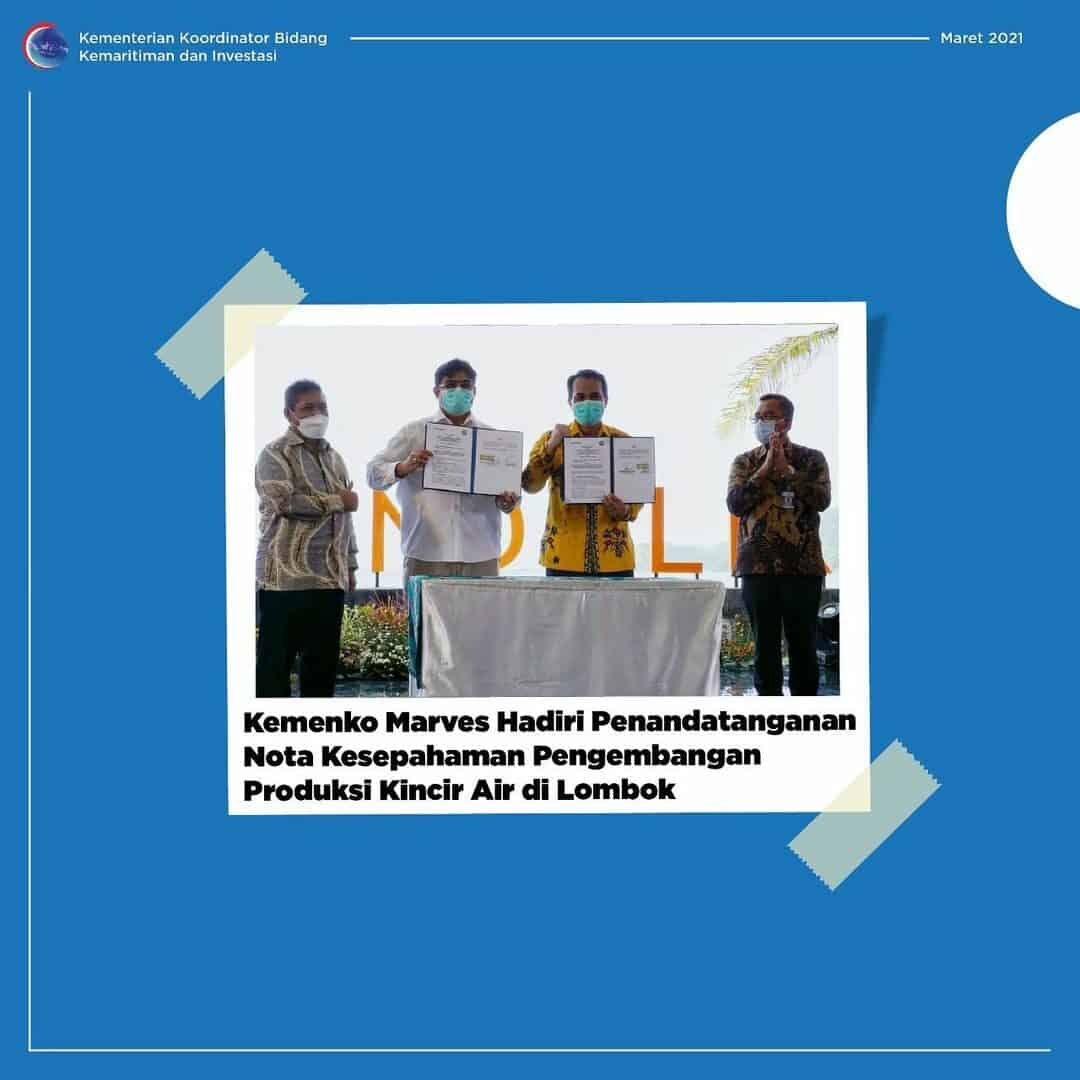 Penandatanganan Nota Kesepahaman Produksi Kincir Air Penandatanganan Nota Kesepahaman Produksi Kincir Air