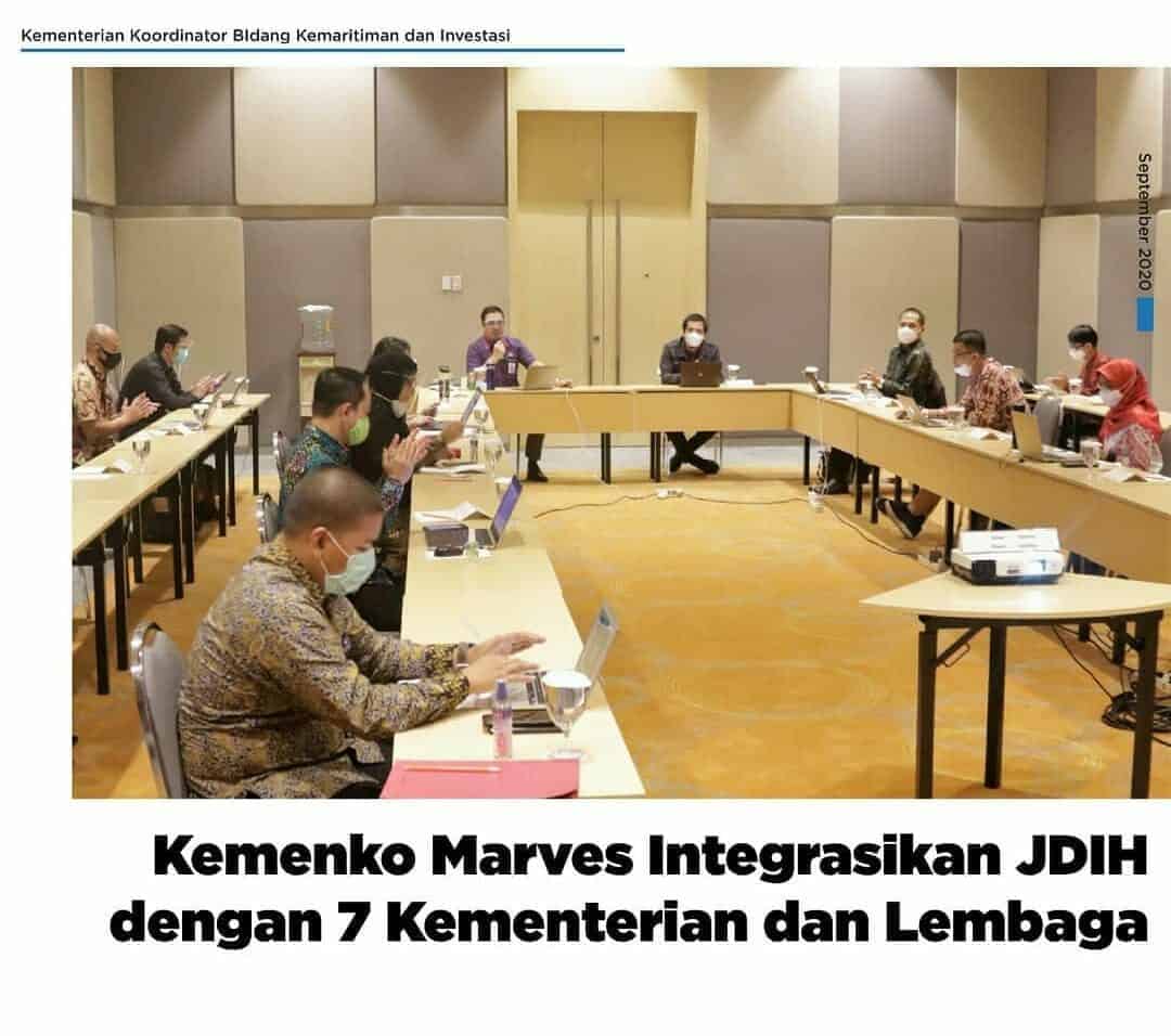Kemenko Marves Intergrasikan JDIH dengan 7 Kementerian dan Lembaga Kemenko Marves Intergrasikan JDIH dengan 7 Kementerian dan Lembaga