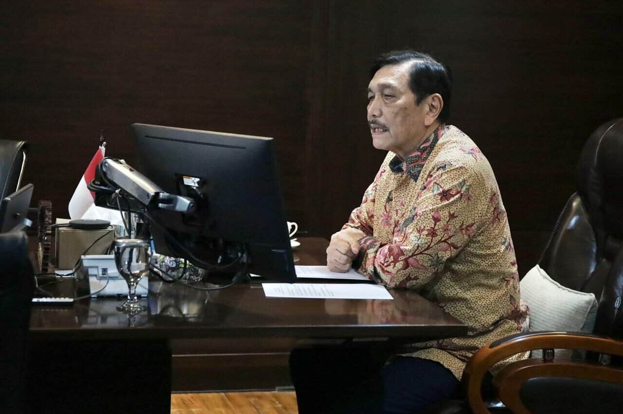 Menko Luhut Pimpin Video Conference Rapat Koordinasi Stimulus BBI 2021 untuk Sektor Pariwisata dan Ekonomi Menko Luhut Vcon Rakor Stimulus BBI 2021 untuk Sektor Pariwisata dan Ekonomi