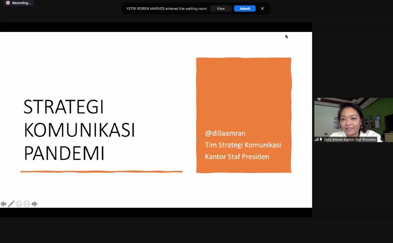 Sesmenko Agung: Pentingnya Strategi Komunikasi yang Baik Menyampaikan Informasi Soal Pandemi Kepada Publik WhatsApp Image 2021 07 16 at 19.27.04