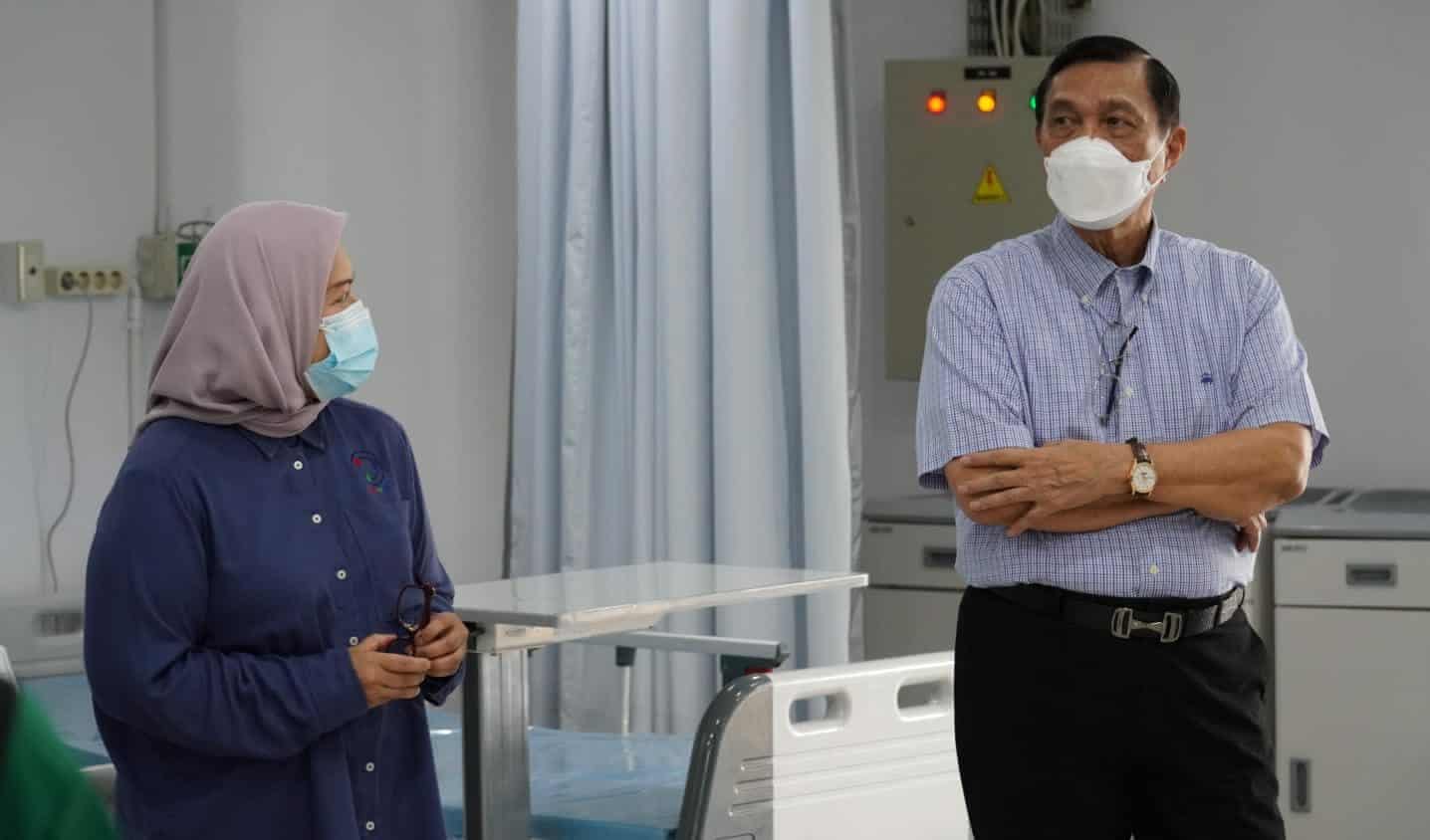 Kunjungan Menko Luhut ke Rumah Sakit Pertamedika Jakarta Ekstensi Khusus COVID-19 di Wisma Haji Pondok Gede WhatsApp Image 2021 08 02 at 11.22.40