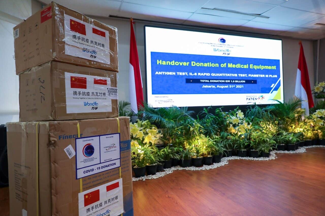 Kemenko Marves Terima Bantuan Medis dari Wondfo untuk Penanganan Pandemi Covid-19 di Indonesia WhatsApp Image 2021 08 31 at 16.07.21